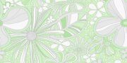 Настенная декоративная плитка Фрезия зеленый 500x250мм