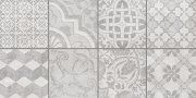 Настенная декоративная плитка с пропилами Бастион Bastion мозаика серый 200x400мм