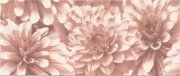 Настенная декоративная плитка Буги Цветы розовый 200x500мм