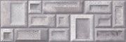 Настенная плитка Пьемонт Квадраты серый 600x200мм (Арт.17-01-06-831)
