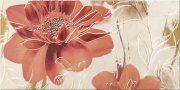 Настенное декоративное панно (2) Лазио Flower Bianco 290x593мм