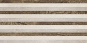 Настенная декоративная плитка Дуо Braz коричневый 608x308мм