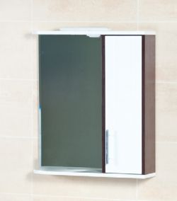 Полка зеркальная в ванную комнату со шкафом Atra 70, размер 700х806х175 мм images/70.jpg