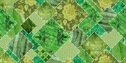 Настенная декоративная плитка Симфония зеленый 500x250мм
