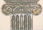 Декор Вавилон колонна 1 бежевый 250x350