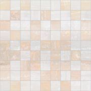 Декоративная плитка Мозаика Диадема Diadema бежевый+белый 300x300мм