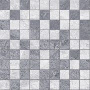 Настенная декоративная плитка Мозаика Пегас Pegas темно-серый+серый 300x300мм