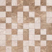 Настенная декоративная плитка Мозаика Поларис Polaris коричневый+бежевый 300x300мм