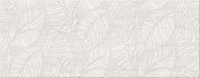 Настенная декоративная плитка Ливи Листья кремовый 200x500мм