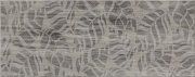 Настенная декоративная плитка Ливи Листья серый 200x500мм