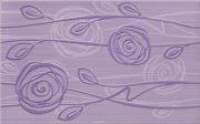 Настенная декоративная плитка Розария фиолетовый 250x350мм