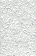 Настенная плитка Аджанта цветы белый 300х200 (8216)