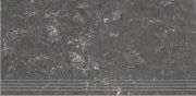 Бордюр Атлантик 3Т ступени темно-серый 600x295мм