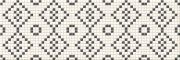 Настенная декоративная плитка Прет А порте Мозаика белый и черный 250x750мм