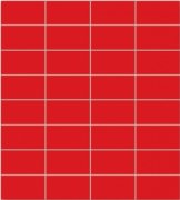 Настенная плитка Colour Red красный Мозаика 295x327мм