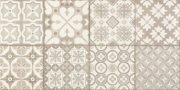Настенная декоративная плитка Дуо Szara серый 608x308мм