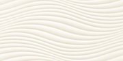 Настенная плитка Сатини волна белый структура 598x298мм
