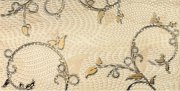 Настенное декоративное панно (1) Травиата Traviata beige бежевый орнамент 308x608мм