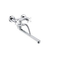 Смеситель WasserKRAFT Weser для ванны/умывальника с душем (лейка+шланг+держатель)