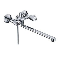Смеситель WasserKRAFT Amper для ванны/умывальника с душем (лейка+шланг+держатель)