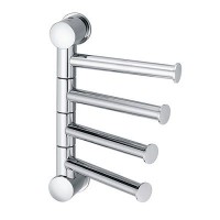 Держатель WasserKRAFT полотенец 4-е рога короткие