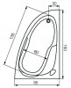 Ванна Cersanit JOANNA 150x95 L/R