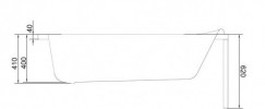 Ванна прямоугольная Cersanit SANTANA 160x70