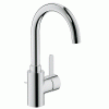 Смеситель Grohe Eurosmart Cosmo для умывальника с д/к высокий нос, гибкая подводка