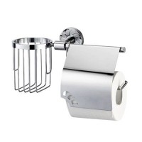 Держатель WasserKRAFT Isen для туалетной бумаги с крышкой и освежителя