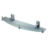 Полка WasserKRAFT Leine стеклянная с бортиком