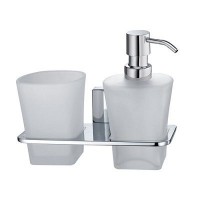 Держатель WasserKRAFT Leine стакана и дозатора