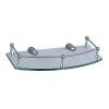 Полка WasserKRAFT стеклянная с бортиком