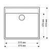 Мойка для кухни Gerhans A12 57.5x51