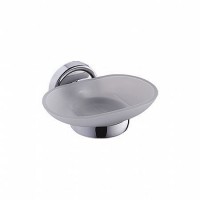 Стеклянная мыльница настенная L3502