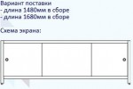 Пластиковый экран под ванну Метакам Монолит-М 1.7 Пластиковый экран под ванну Метакам Монолит-М 1.7