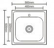 Мойка для кухни Ledeme L95050 50x50