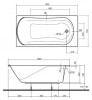 Ванна акриловая Kolo Comfort 150x75