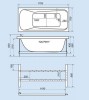 Ванна акриловая гидромассажная Triton Катрин 170x70