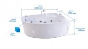 Ванна акриловая гидромассажная Triton Николь 160x100 L/R Ванна акриловая гидромассажная Triton Николь 160x100 L/R