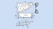 Ванна акриловая гидромассажная Triton Изабель 170x100 L/R Ванна акриловая гидромассажная Triton Изабель 170x100 L/R
