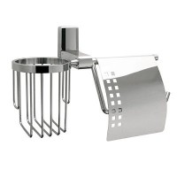 Держатель WasserKRAFT Leine для туалетной бумаги с крышкой и освежителя Держатель WasserKRAFT Leine для туалетной бумаги с крышкой и освежителя