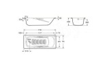 Ванна стальная c ручками Roca Princess 170x75 Ванна стальная c ручками Roca Princess 170x75