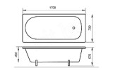 Ванна чугунная Ресса 170x70