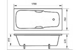 Ванна чугунная Триумф 170x75